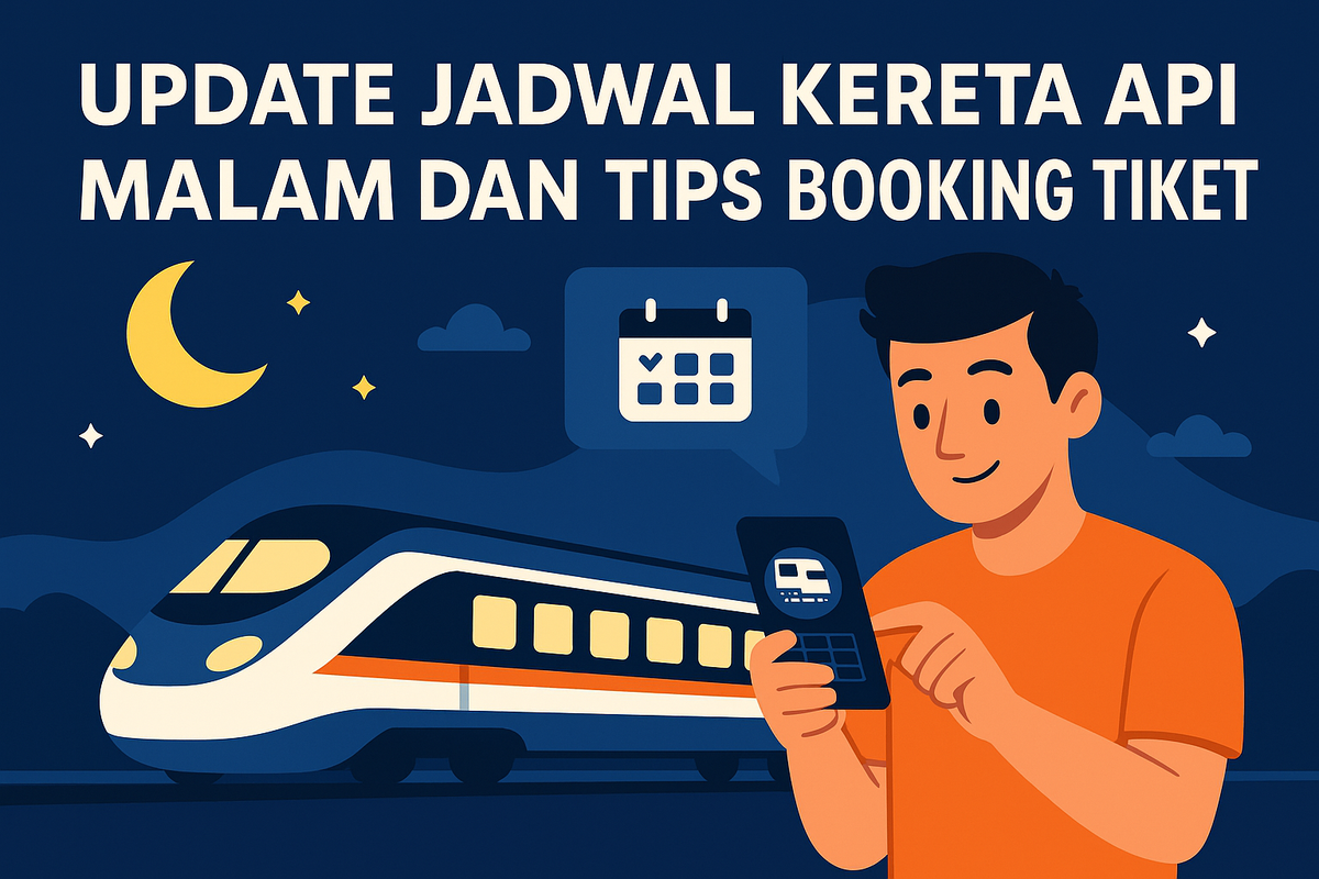 Update Jadwal Kereta Api Malam dan Tips Booking Tiket